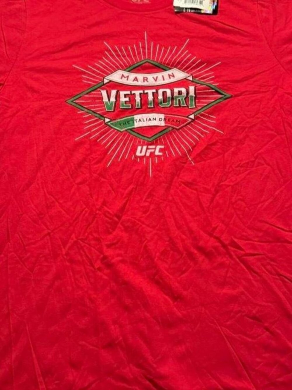 UFC Marvin Vettori Graphic T-Shirt Mens L NWT MMA